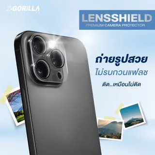 X-GORiLLA เลนส์กล้องกันรอย เหมาะสําหรับiPhone แบบใส ครอบคลุมเต็มกล้อง สินค้า รูปที่ 2