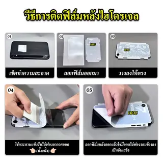 Cxshop (009) ฟิล์มหลังไฮโดรเจลHydrogel สั่งตัดได้ทุกยี่ห้อ ทุกรุ่น… รูปที่ 3