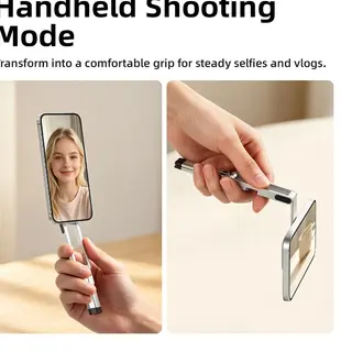 GOOJODOQ ที่วางโทรศัพท์แม่เหล็ก โลหะ Phone Holder พับได้และพกพาสะดวก ฐานขาตั้งกล้อง… รูปที่ 3