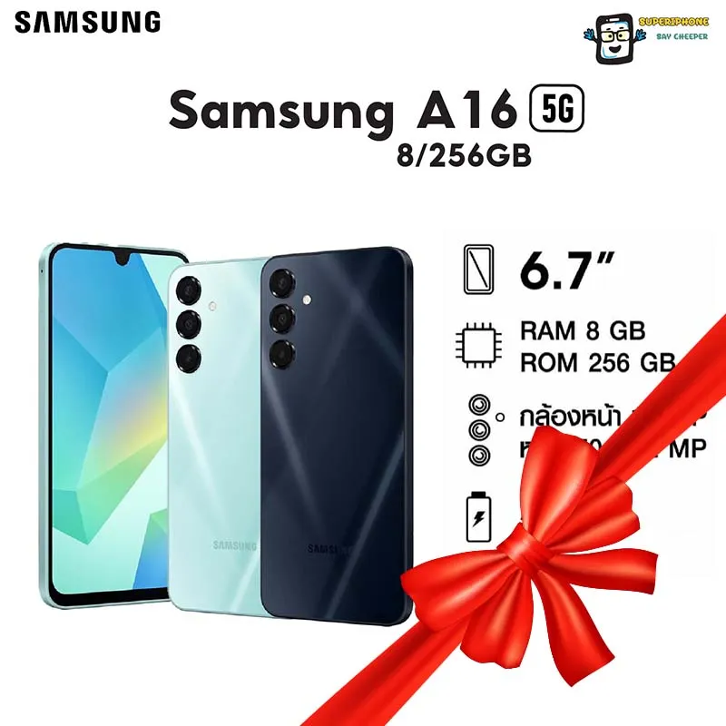 Samsung Galaxy A16 5g (Ram8Gb/Rom256Gb)Super Amoled Fhd+ Size 6.7 Inches(by Lazada…