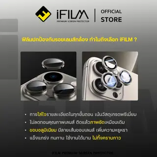 iFilm ฟิล์ม เลนส์กล้อง Ring วงสีๆ For iPhone 18ProMax 18Pro 17ProMax 17Pro 17Air 17… รูปที่ 2