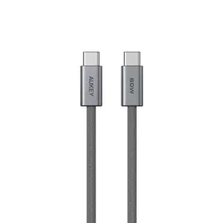 AUKEY สายชาร์จเร็ว 60W PD USB-C to USB-C สายถัก DTY เกรดพรีเมียม CB-DCC061/DCC062 รูปที่ 2