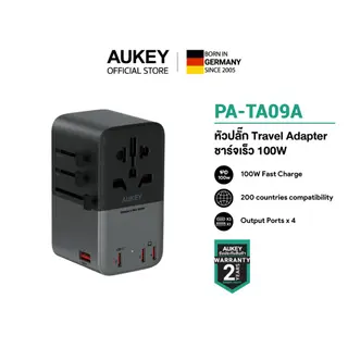 AUKEY PA-TA07A/08A/09A Travel Adapter ชาร์จเร็ว 35W 65W 100W หัวแปลงปลั๊กต่างประเทศ 200… รูปที่ 2