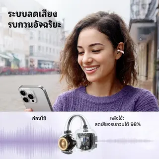 Ugreen HiTune S3 หูฟังไร้สาย หูฟังบลูทูธ หูฟัง True Wireless Earbuds กันน้ำ IPX5 รุ่น… รูปที่ 3